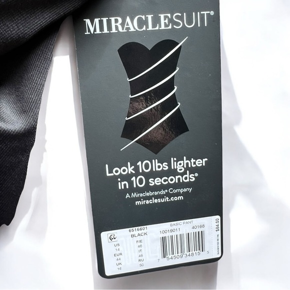 🌻NEW w/tags Miraclesuit Basic Swim Bottoms in Black | Size 14 - Picture 7 of 8